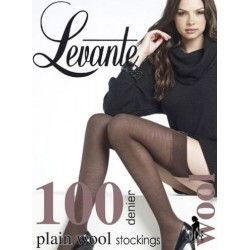 Plain Wool 100  Stockings LEVANTE