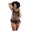 BP037/38 Bettie Page Tulle Babydoll + Brief