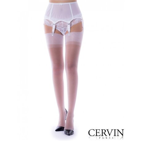 CERVIN Nylon White Stocking CAPRI 15